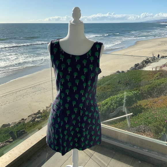 VINTAGE LILY PULITZER.Classic Palm Tree Dress Sz10 - Picture 5 of 13